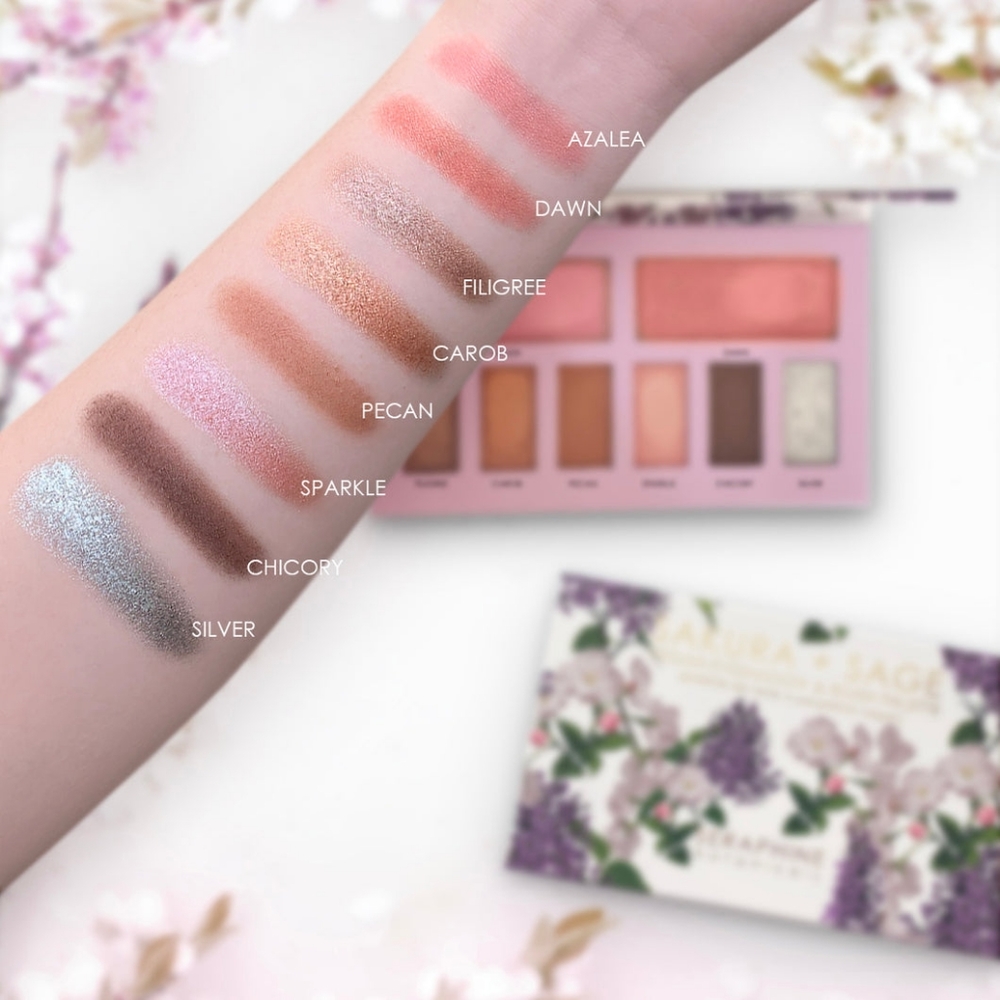 Sakura + Sage - Vegan Eyeshadow & Blush Palette